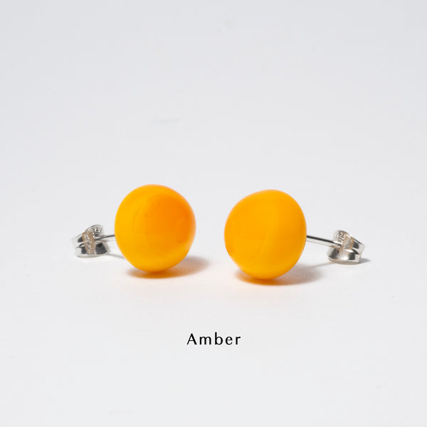 Pompom Earrings Orange