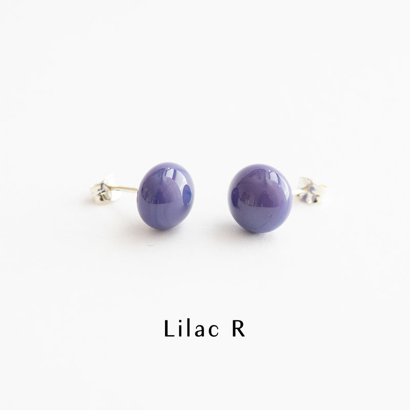 Pompom Earrings Lilac